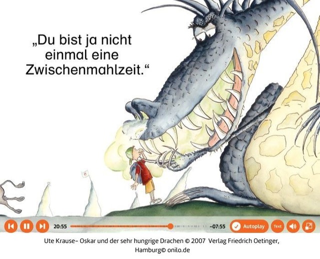 Oskar und der sehr hungrige Drachen Boardstory Teaserbild